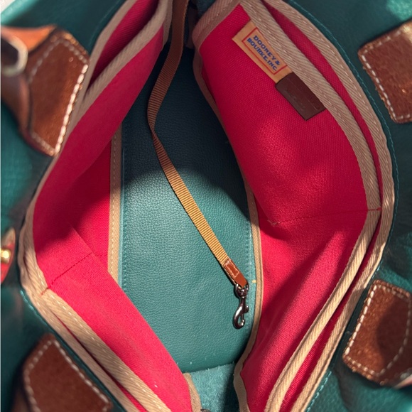 Dooney & Bourke Vintage Pebble Grain Leather Tassel Tote Crossbody or Tote - Picture 11 of 11